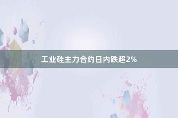 工业硅主力合约日内跌超2%